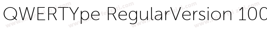 QWERTYpe RegularVersion 100 Octobe字体转换